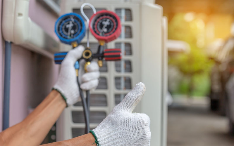 Turbo Heating And Air technician working